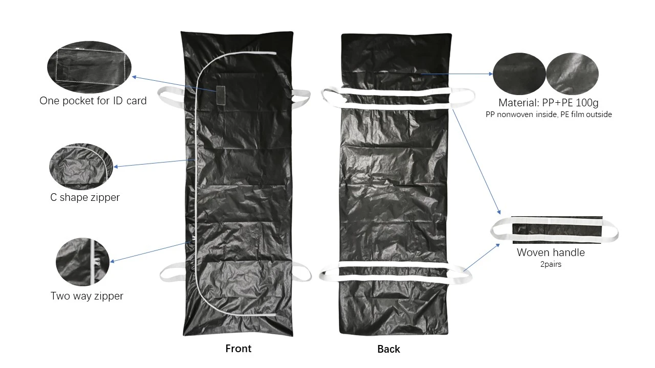 PP PE black body bag PP PE black body bag